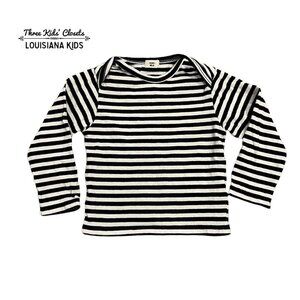 Goat Milk Sz 3m or 6m Organic Cotton Striped Shirt